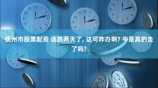 抚州市股票配资 连跌两天了, 这可咋办啊? 牛是真的走了吗?